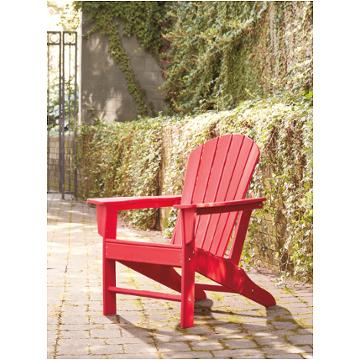 P013-898 Ashley Furniture Sundown Treasure - Red Outdoor Furniture Accent Chair