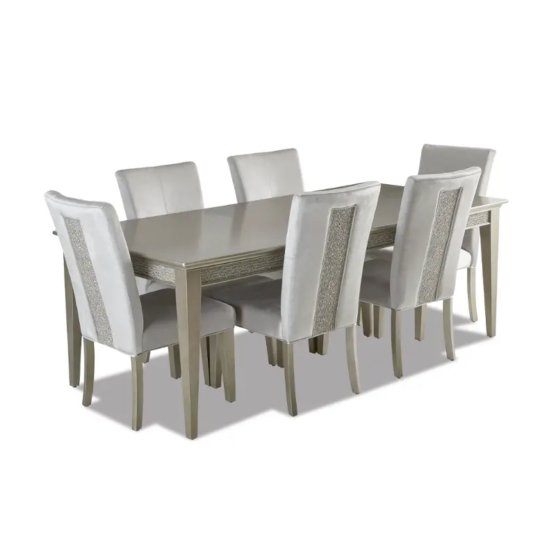 7-pc glitz glamour dining set