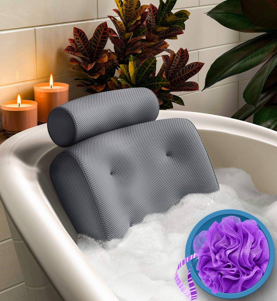 everlasting comfort bath pillow supports head