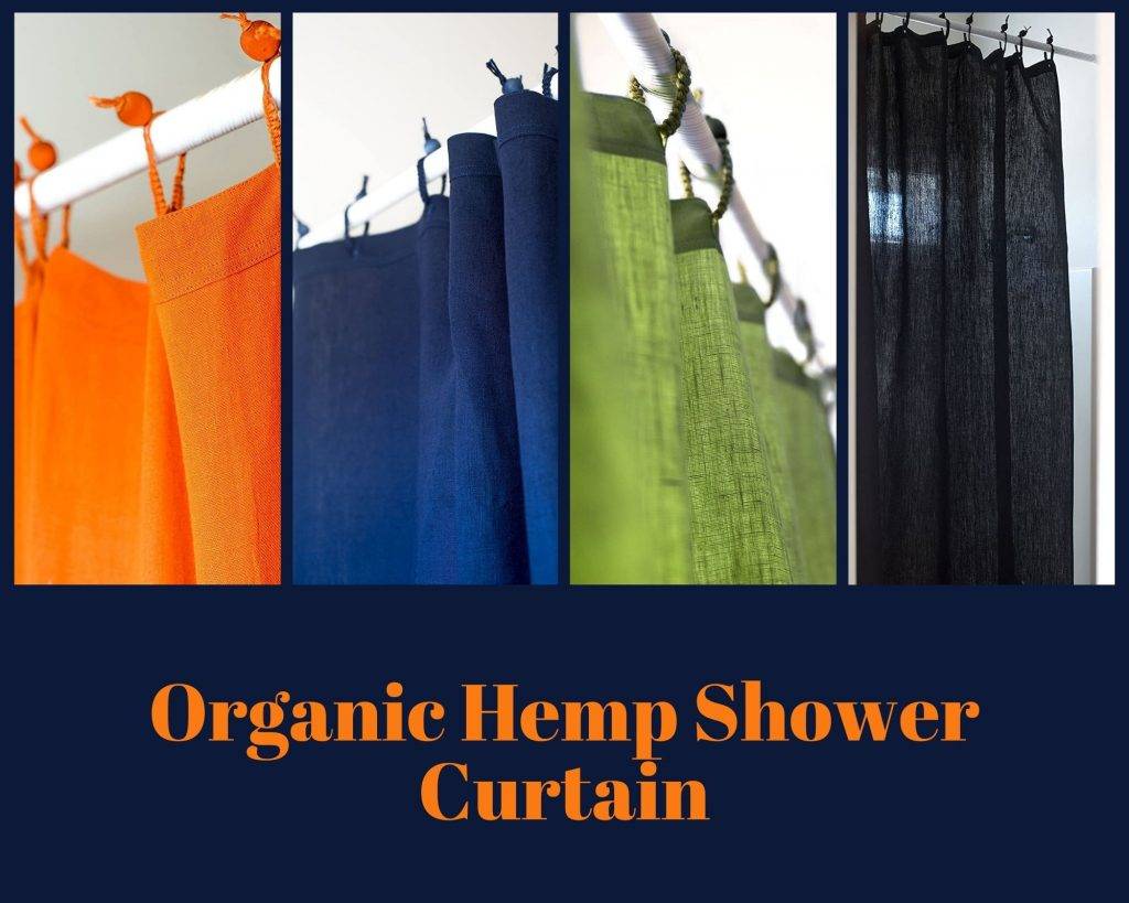organic hemp shower curtain