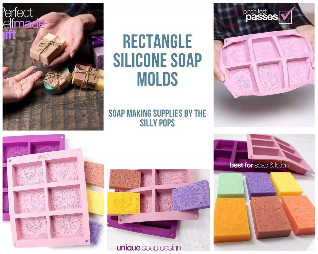 rectangle silicone soap molds