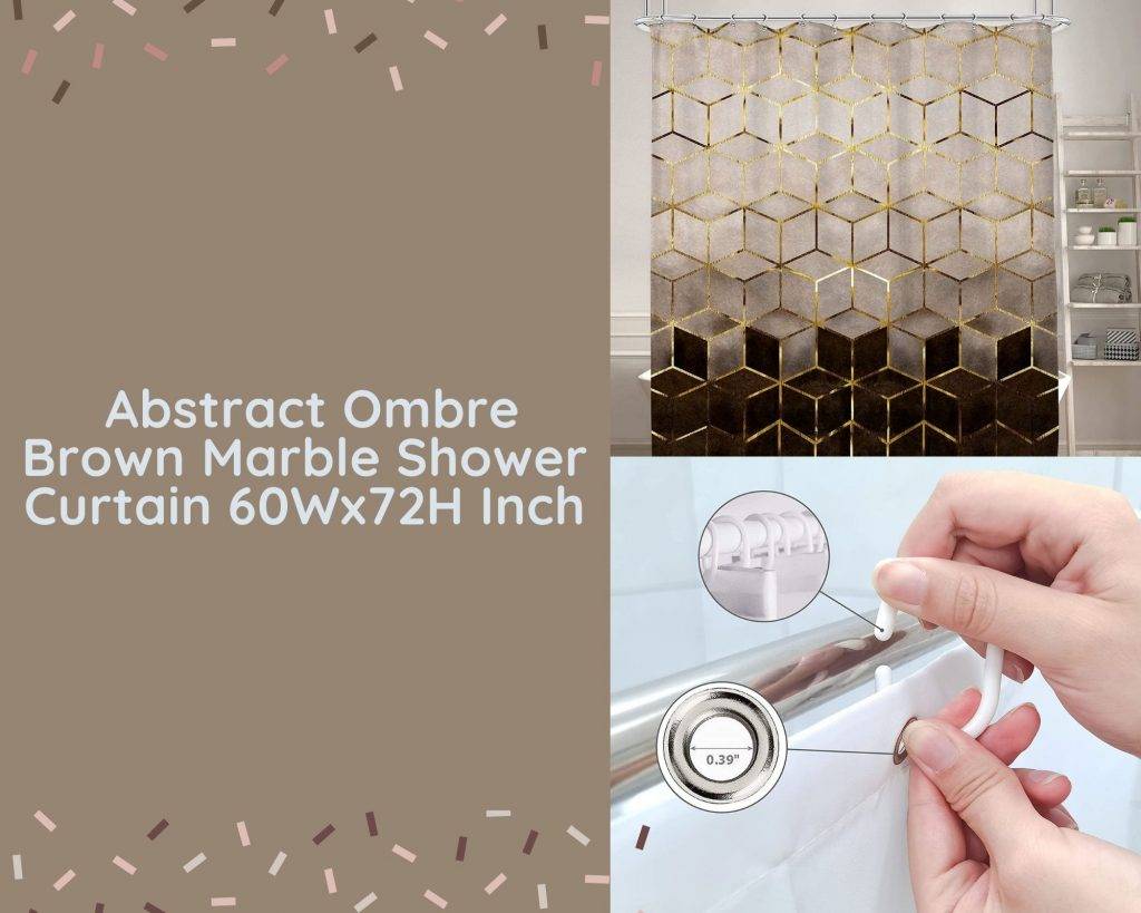 abstract ombre brown marble shower