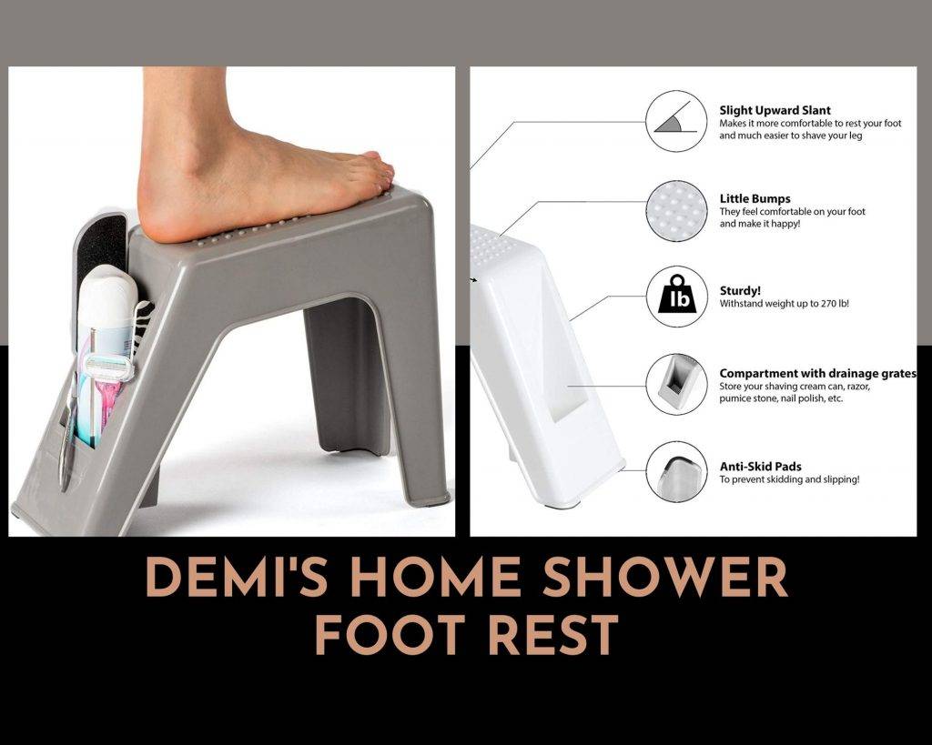 demis home shower foot rest