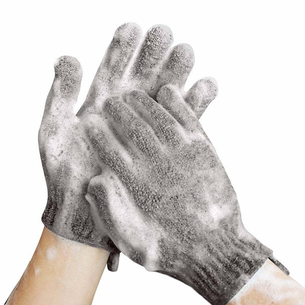 MIG4U Shower Exfoliating Scrub Gloves