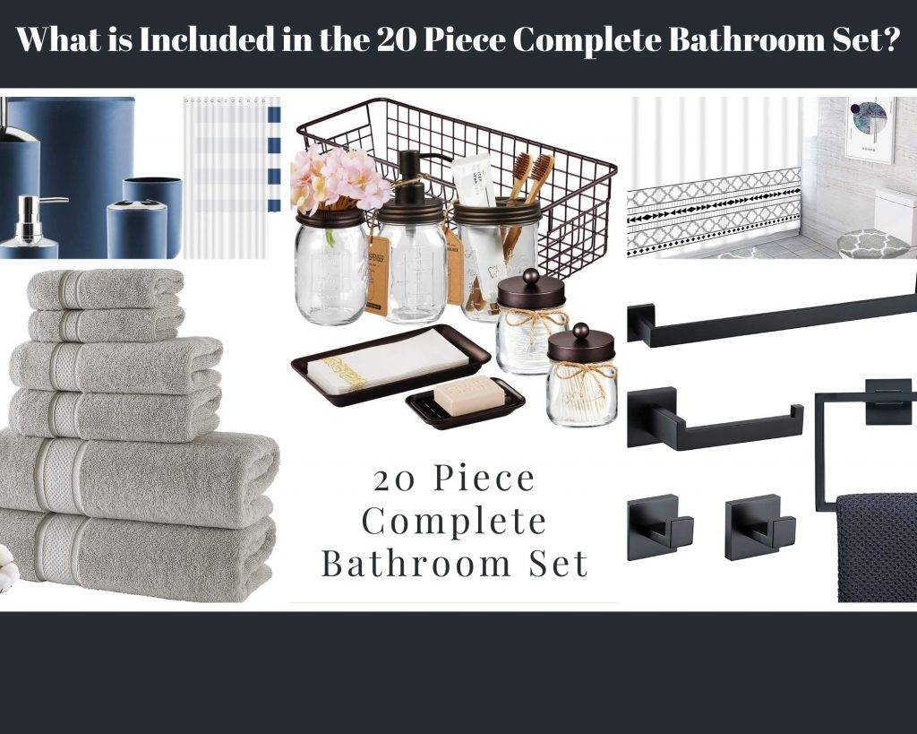 20 Piece Complete Bathroom Set