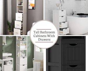 Tall Bathroom Cabinets With Drawers